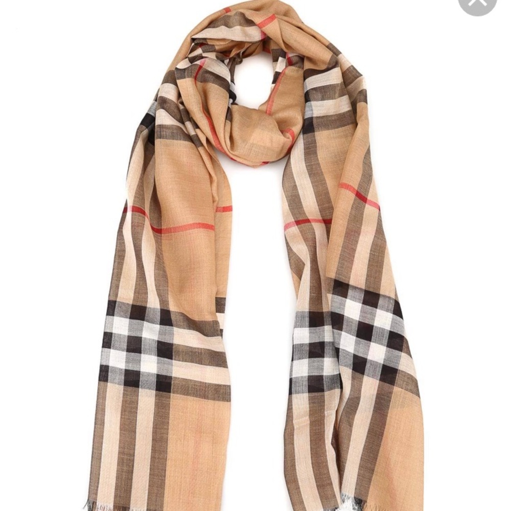COPY - Burberry Giant Check Gauze Scarf